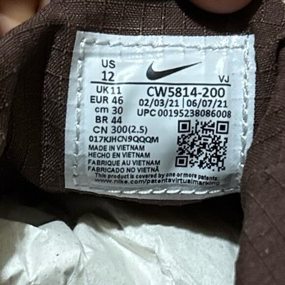 Nike Free Run Trail 5.0 Dark Russet Driftwood CW5814-200 Size 12
